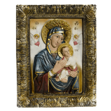 12" Godmother Mary with Jesus Christ Baby Religious Icon