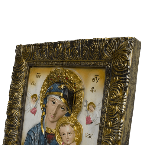 12" Godmother Mary with Jesus Christ Baby Religious Icon
