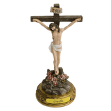 8" Jesus Christ on the Standing Cross - Catholic Crucifix Religious Figurine