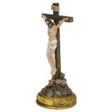 8" Jesus Christ on the Standing Cross - Catholic Crucifix Religious Figurine