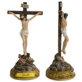 8" Jesus Christ on the Standing Cross - Catholic Crucifix Religious Figurine