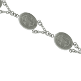 Catholic - Stainless Steel San Benito - Saint Benedict Bracelet 19 CM Length