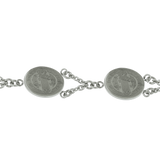 Catholic - Stainless Steel San Benito - Saint Benedict Bracelet 19 CM Length