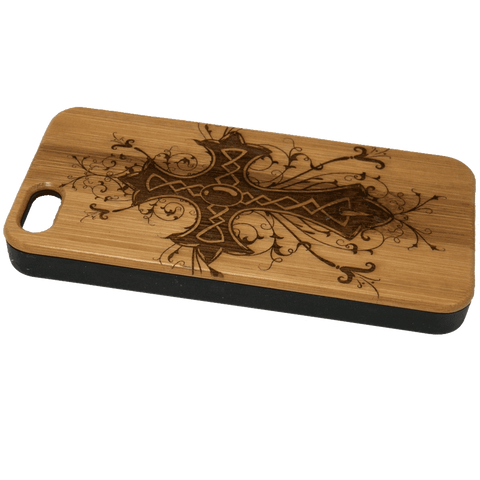 Celtic Cross iPhone 6 Case Eco-Friendly Bamboo Wood Cover