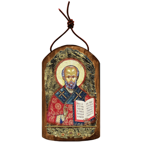 Icon Ornament Handcrafted in Wood