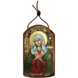 Icon Ornament Handcrafted in Wood