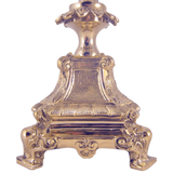 Jesus Christ Cross Polished Solid Brass Standing Crucifix for Church Sanctuary