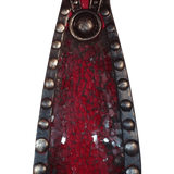 Large Mosaic Encrusted Religious Cross (Red)