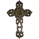 12 Inch Hand Carved Wooden Wall Cross