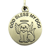 God Bless My Dog - Saint Francis Charm Tag - with Prayer Card from Fantasy Farm